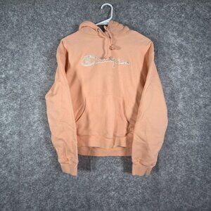 Champion Reverse weave Girl's Hooded Sweatshirt Peach Size M